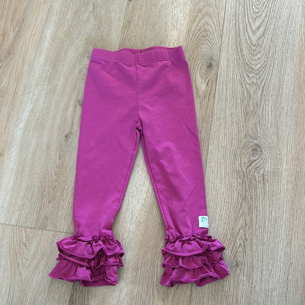 Momi Boutique Ruffle Leggings Size 4 Years